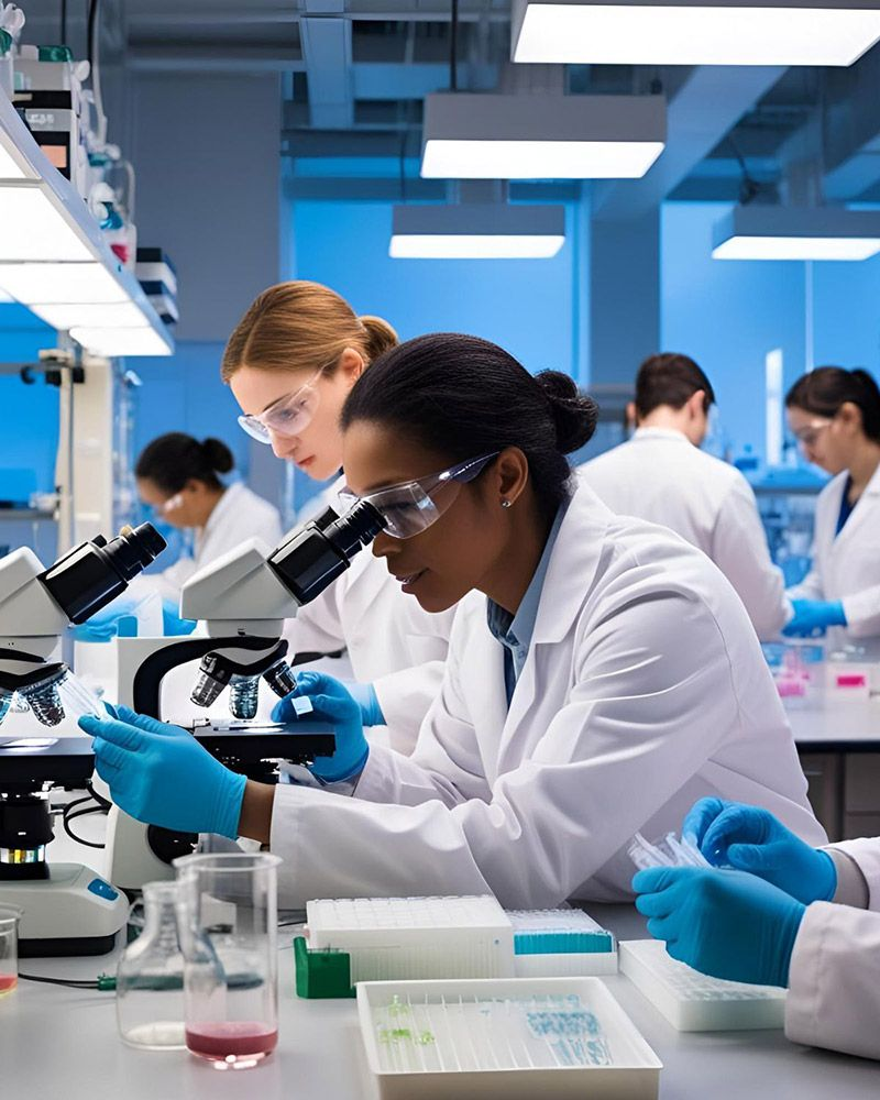 Researchers in a laboratory